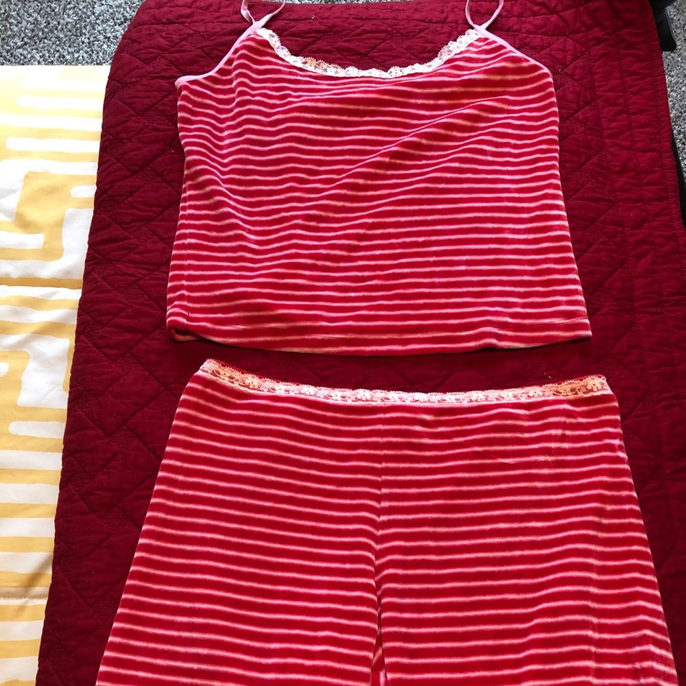Victoria Secret Velour Pajamas - Small